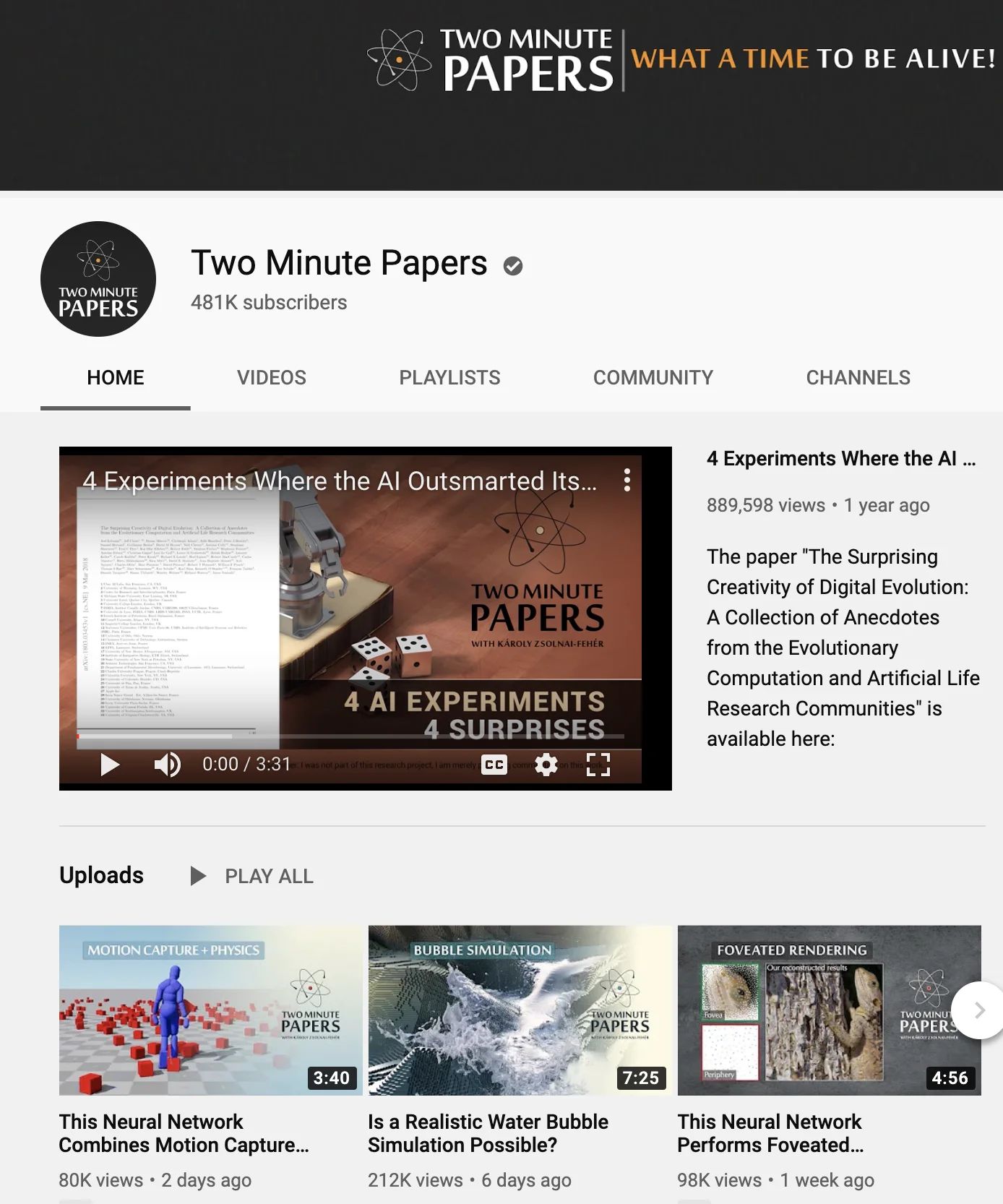 Two Minute Papers